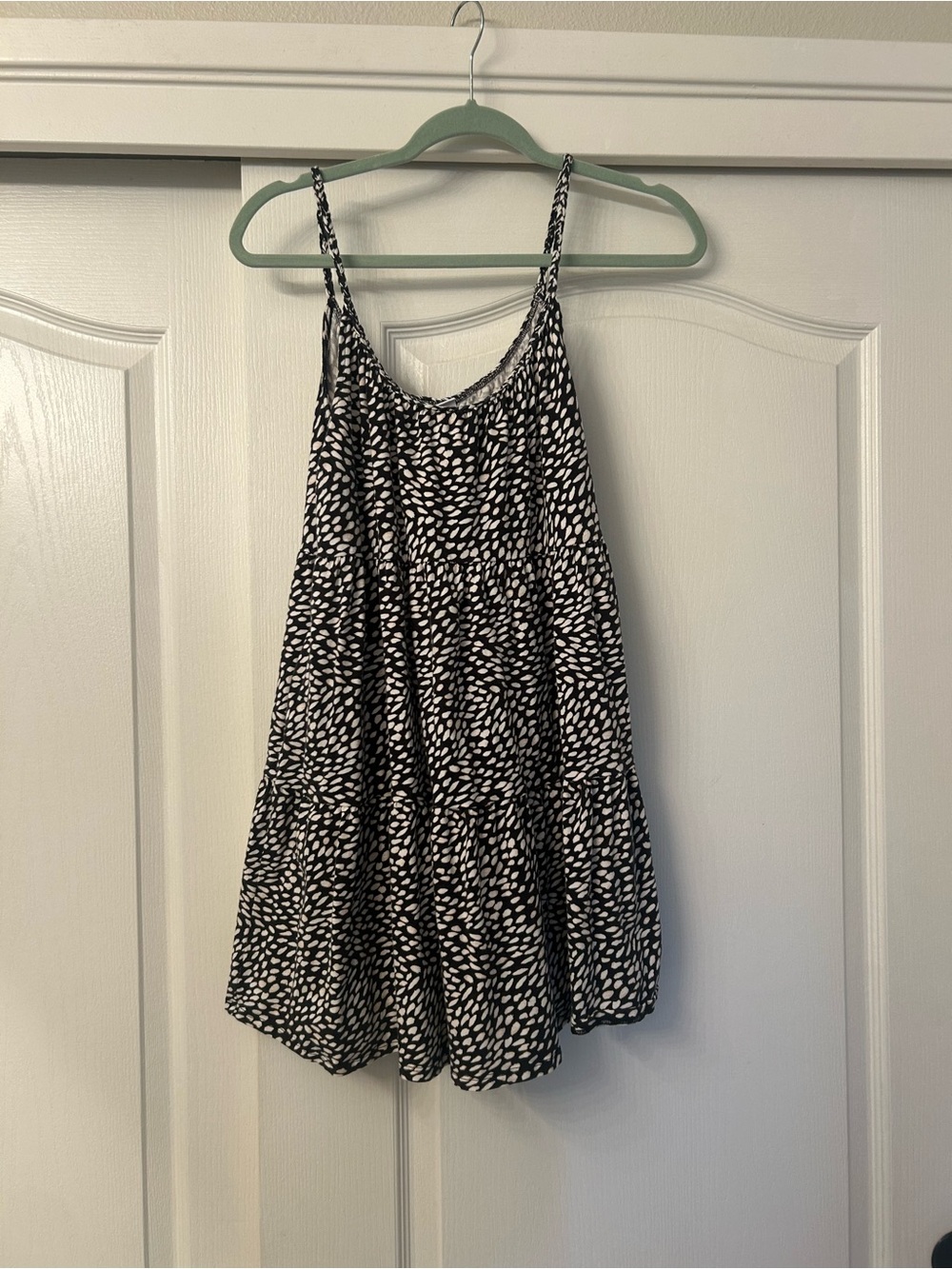 Old Navy Black and White Spotted Sundress
